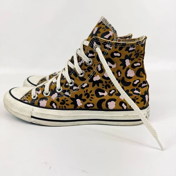 Converse Chuck Taylor All-Star Mystic World high-top animal print tan pink sz 7 - Picture 4 of 17